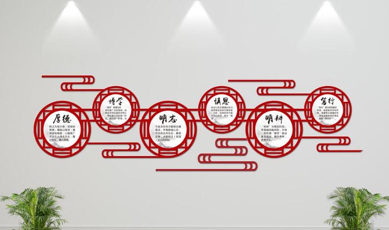 大型校园微立体文化墙制作效果图