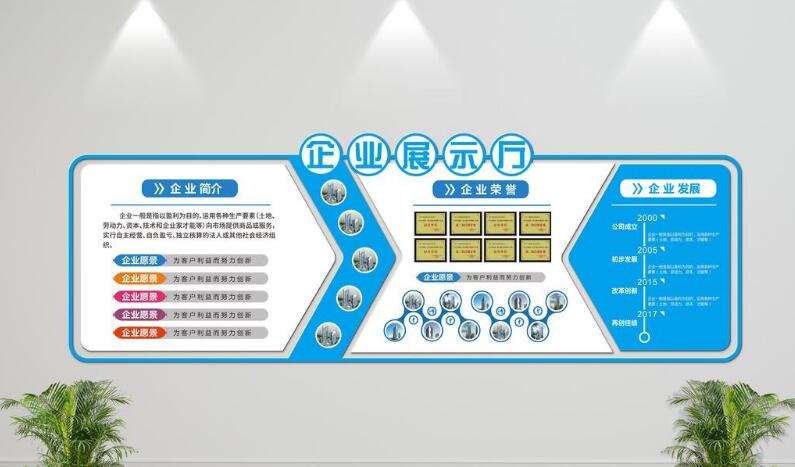 创意微立体企业文化墙制作效果图